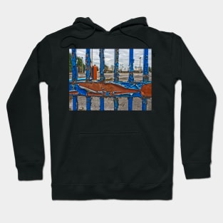 Entrance to the old gas works, Heworth, York, England Hoodie